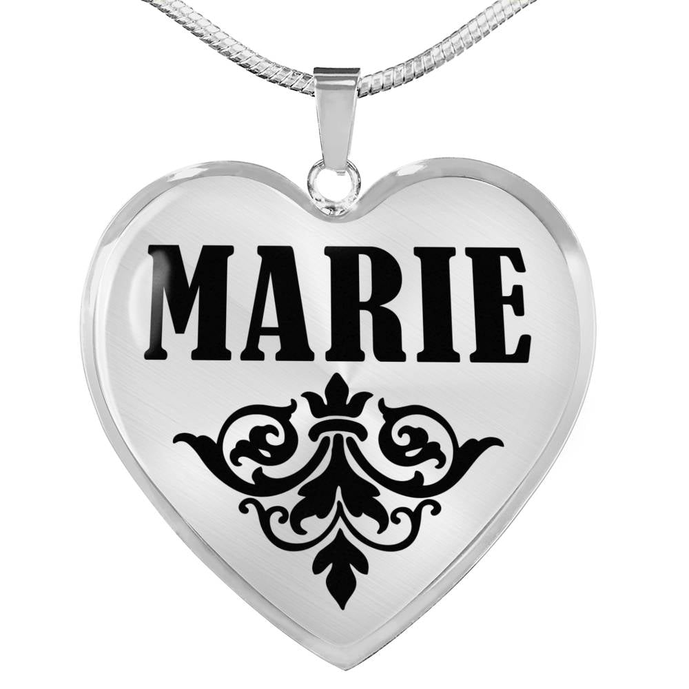 Marie v01 - Heart Pendant Luxury Necklace