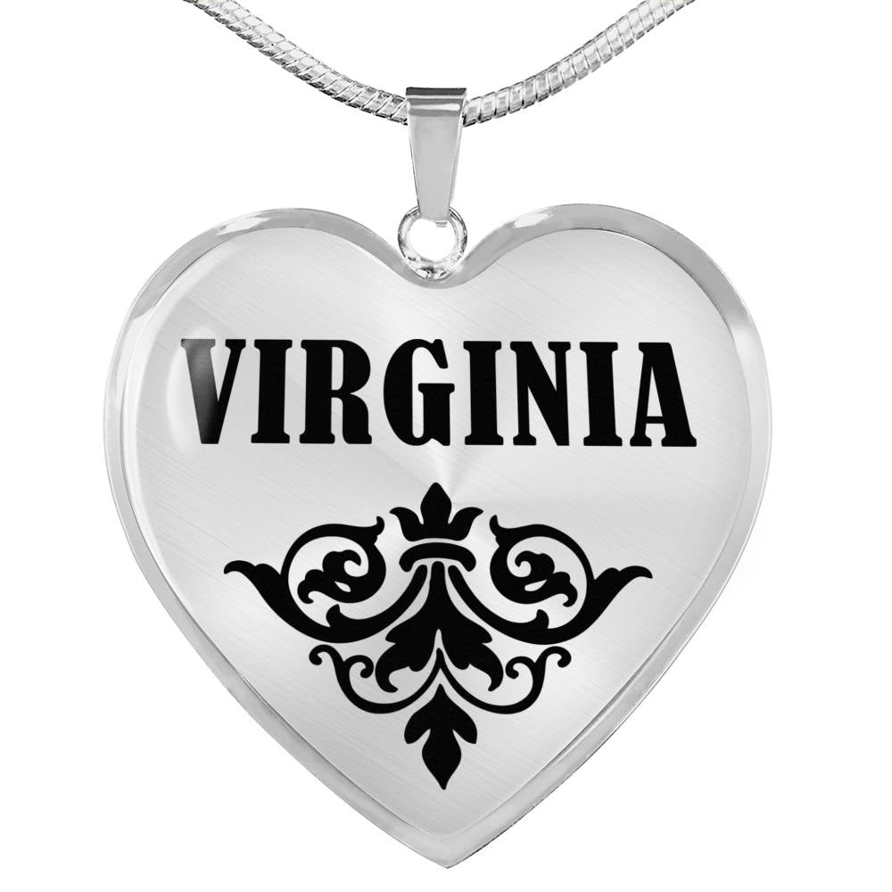 Virginia v01 - Heart Pendant Luxury Necklace