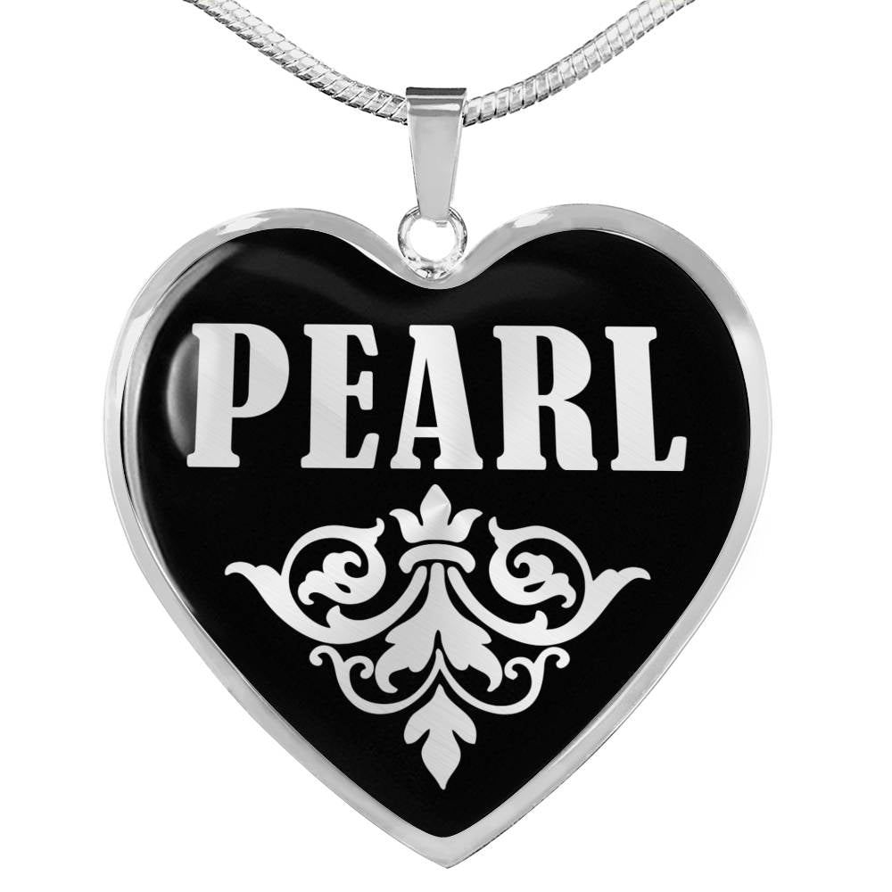 Pearl v01s - Heart Pendant Luxury Necklace