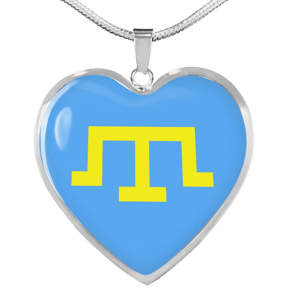 Tamga of Crimean Tatar Giray Dynasty - Heart Pendant Luxury Necklace