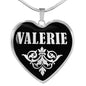 Valerie v01s - Heart Pendant Luxury Necklace