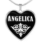 Angelica v02 - Heart Pendant Luxury Necklace