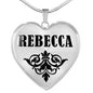 Rebecca v01 - Heart Pendant Luxury Necklace