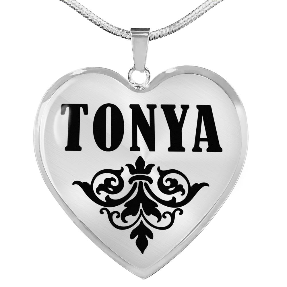 Tonya v01 - Heart Pendant Luxury Necklace