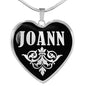 Joann v01s - Heart Pendant Luxury Necklace