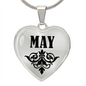 May  v01 - Heart Pendant Luxury Necklace