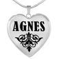 Agnes v01 - Heart Pendant Luxury Necklace