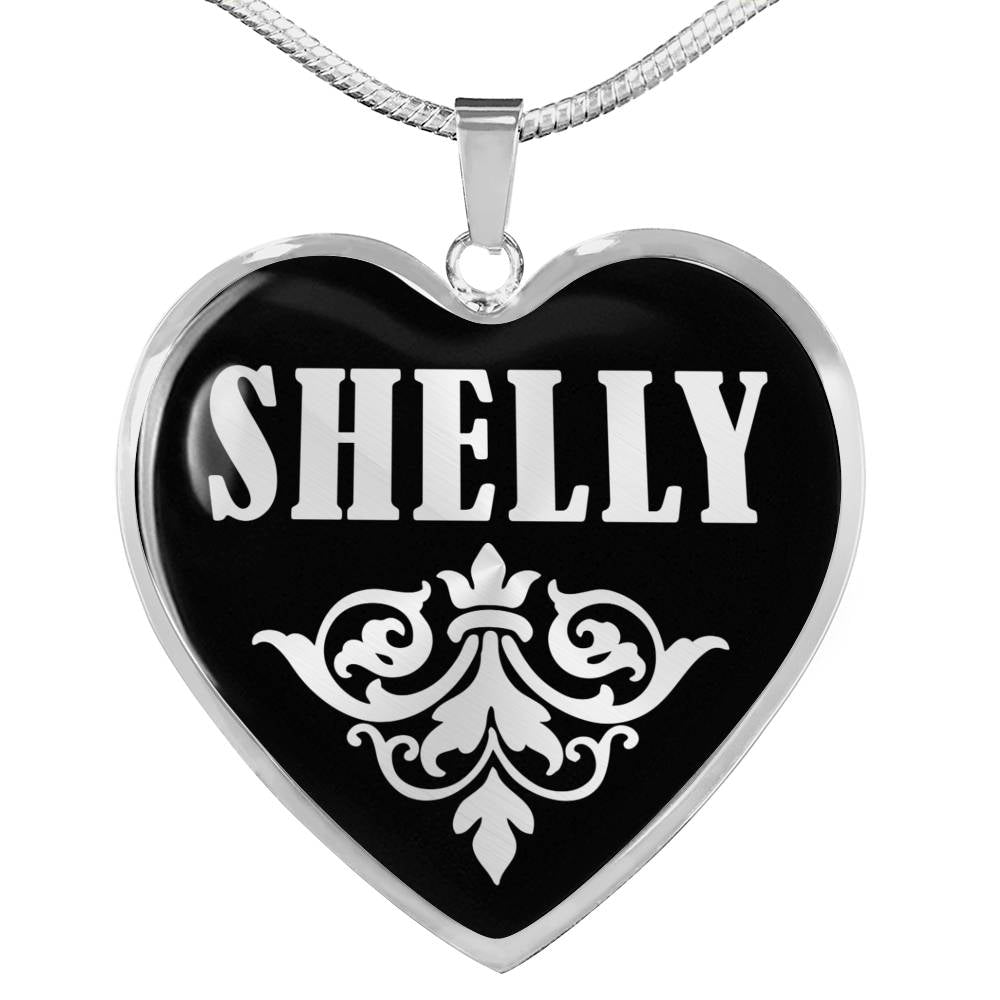 Shelly v01s - Heart Pendant Luxury Necklace