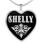 Shelly v01s - Heart Pendant Luxury Necklace