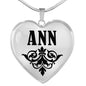 Ann v01 - Heart Pendant Luxury Necklace