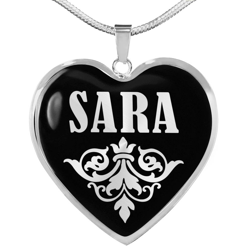Sara v01s - Heart Pendant Luxury Necklace