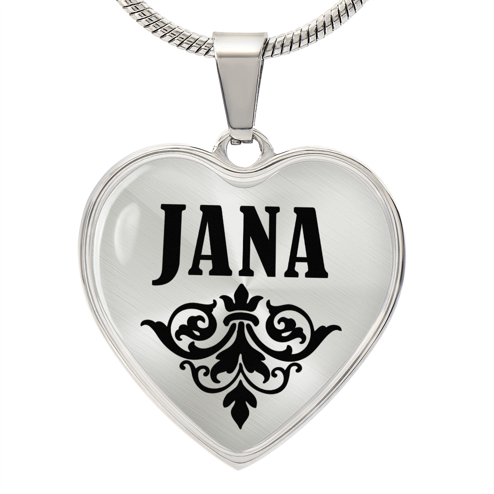 Jana  v01 - Heart Pendant Luxury Necklace