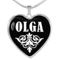 Olga v02 - Heart Pendant Luxury Necklace