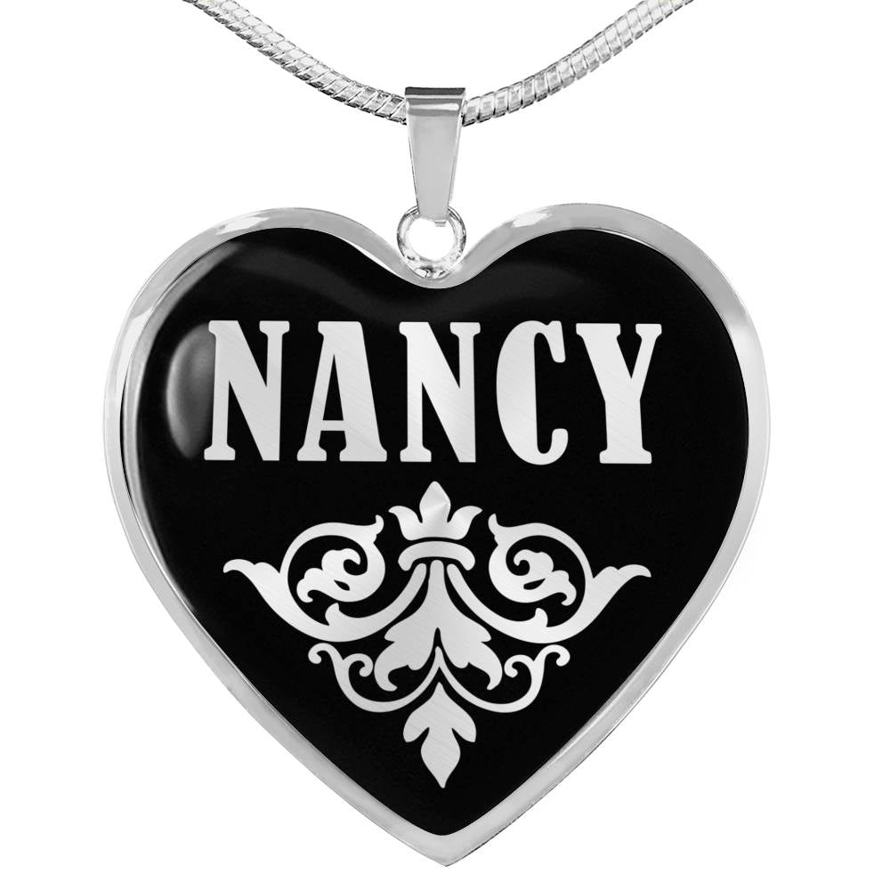 Nancy v01s - Heart Pendant Luxury Necklace