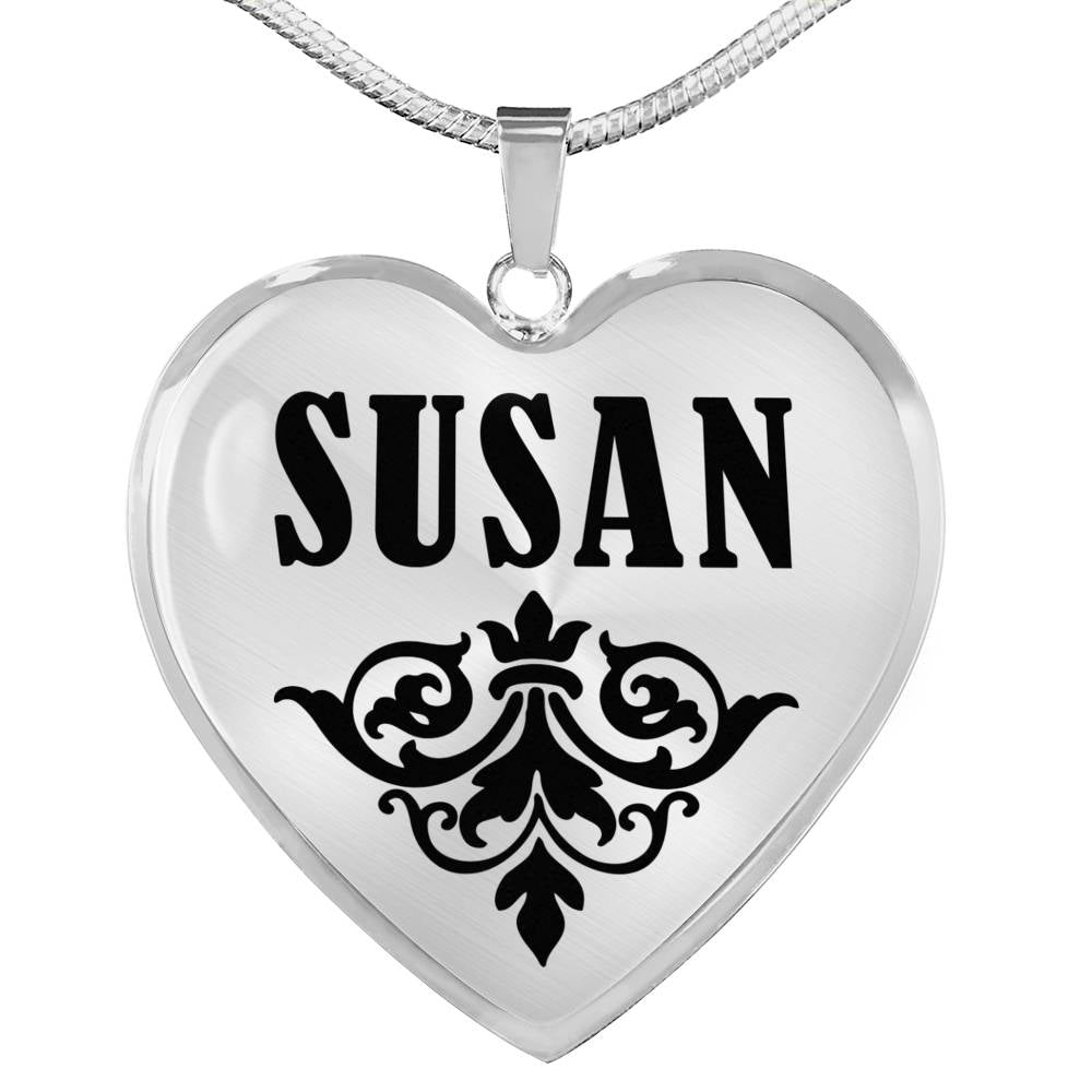 Susan v01 - Heart Pendant Luxury Necklace