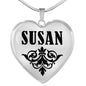 Susan v01 - Heart Pendant Luxury Necklace