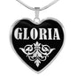 Gloria v01s - Heart Pendant Luxury Necklace