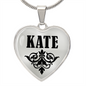 Kate  v01 - Heart Pendant Luxury Necklace