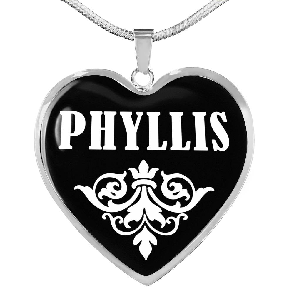 Phyllis v02 - Heart Pendant Luxury Necklace