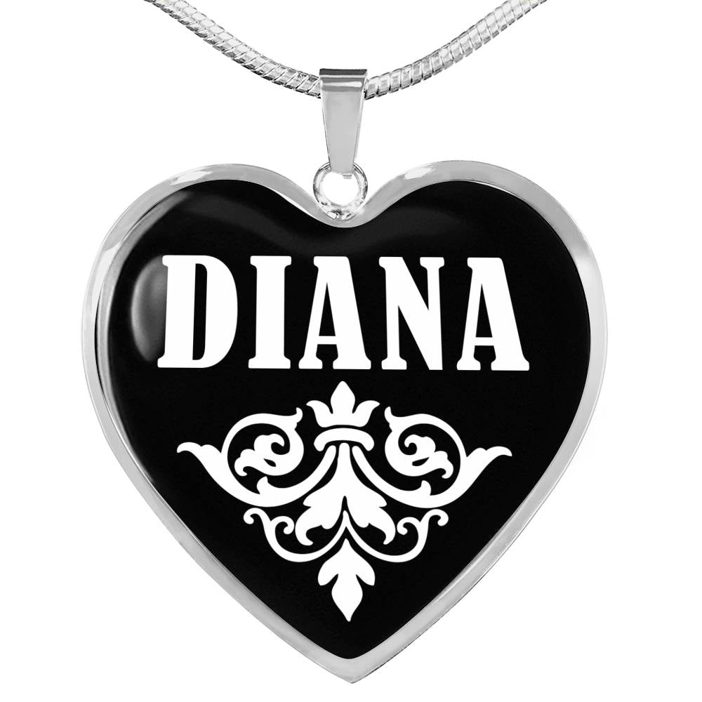 Diana v02 - Heart Pendant Luxury Necklace