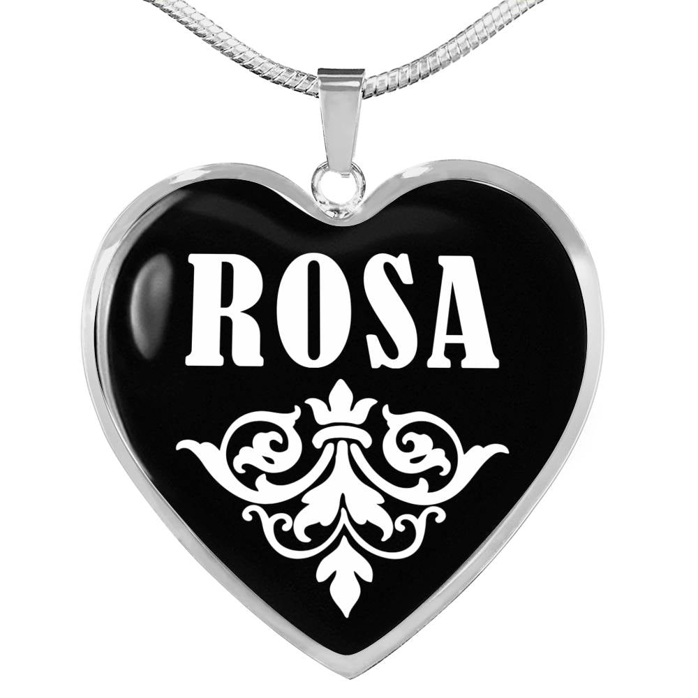 Rosa v02 - Heart Pendant Luxury Necklace