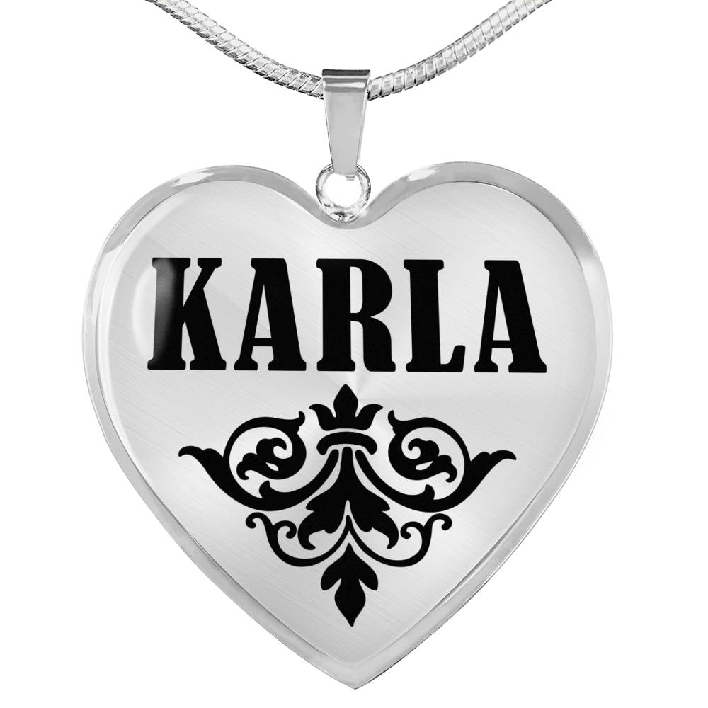Karla v01 - Heart Pendant Luxury Necklace