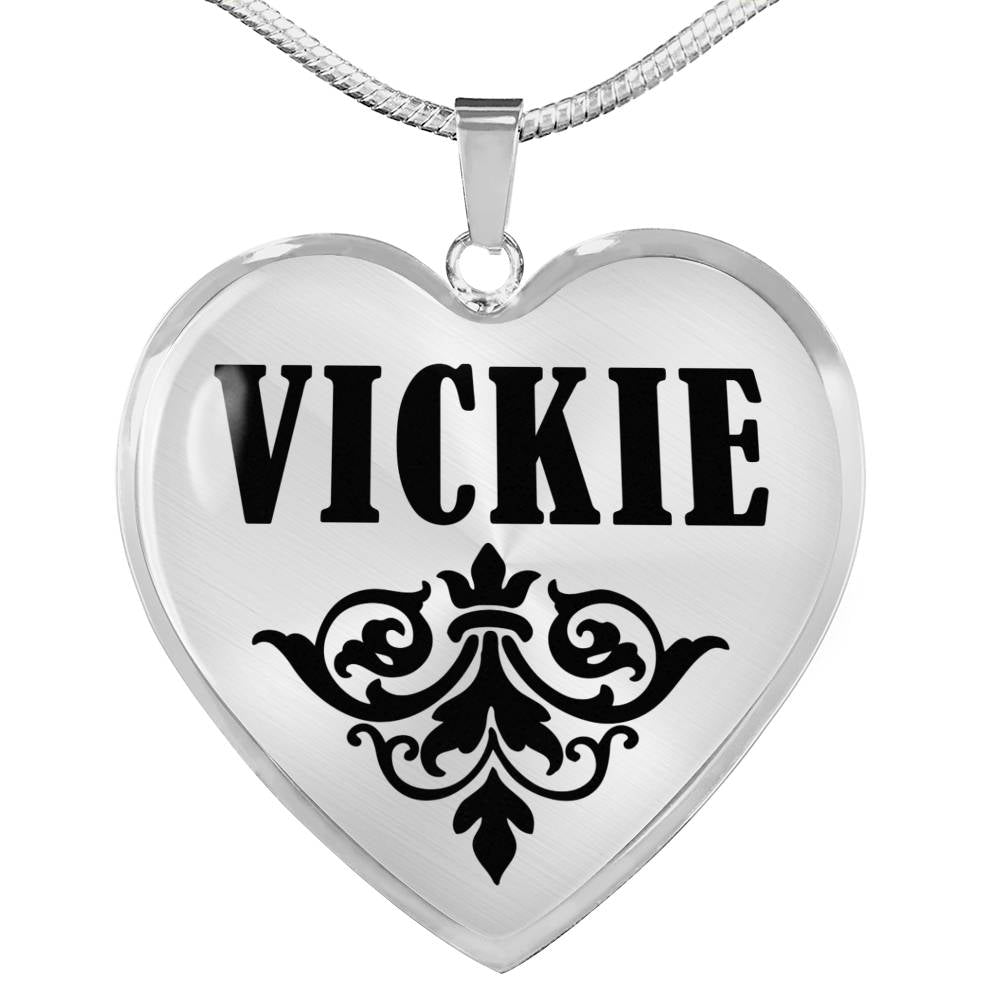 Vickie v01 - Heart Pendant Luxury Necklace