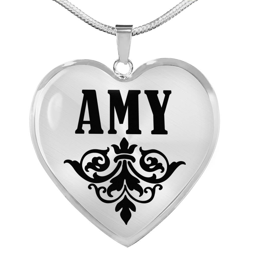 Amy v01 - Heart Pendant Luxury Necklace