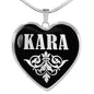 Kara v01s - Heart Pendant Luxury Necklace