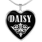 Daisy v01s - Heart Pendant Luxury Necklace