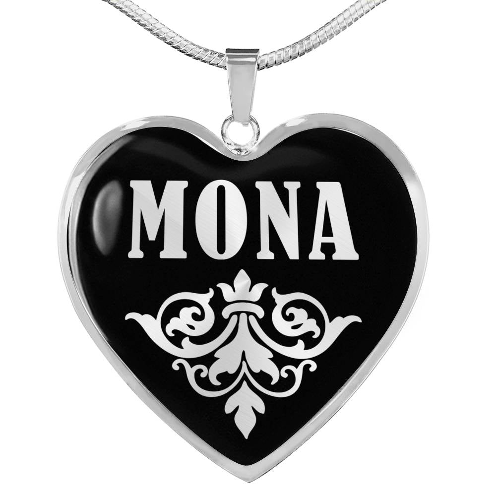 Mona v01s - Heart Pendant Luxury Necklace