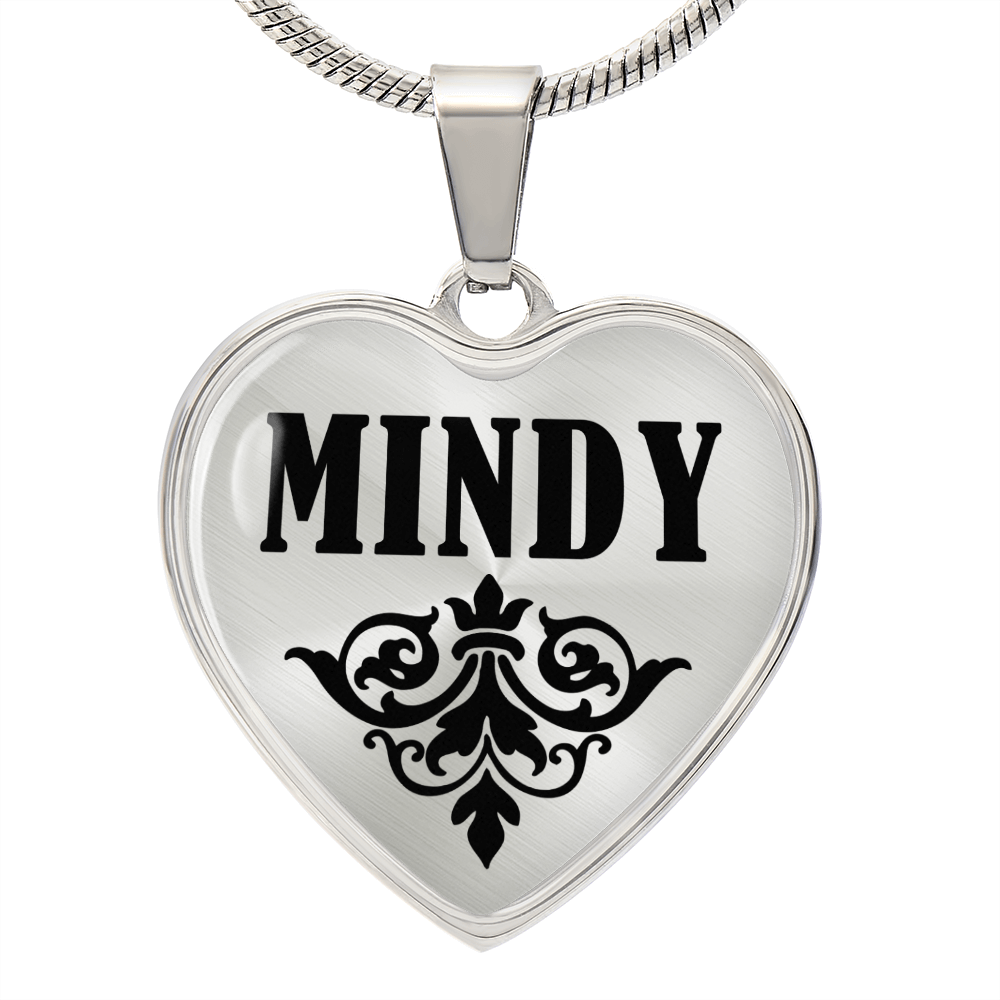 Mindy  v01 - Heart Pendant Luxury Necklace