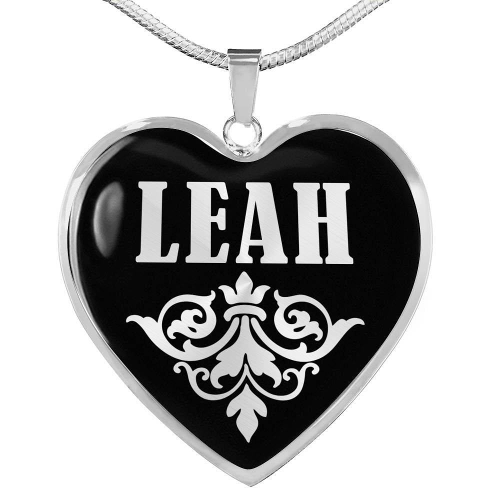 Leah v01s - Heart Pendant Luxury Necklace