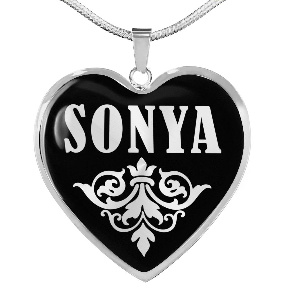 Sonya v01s - Heart Pendant Luxury Necklace