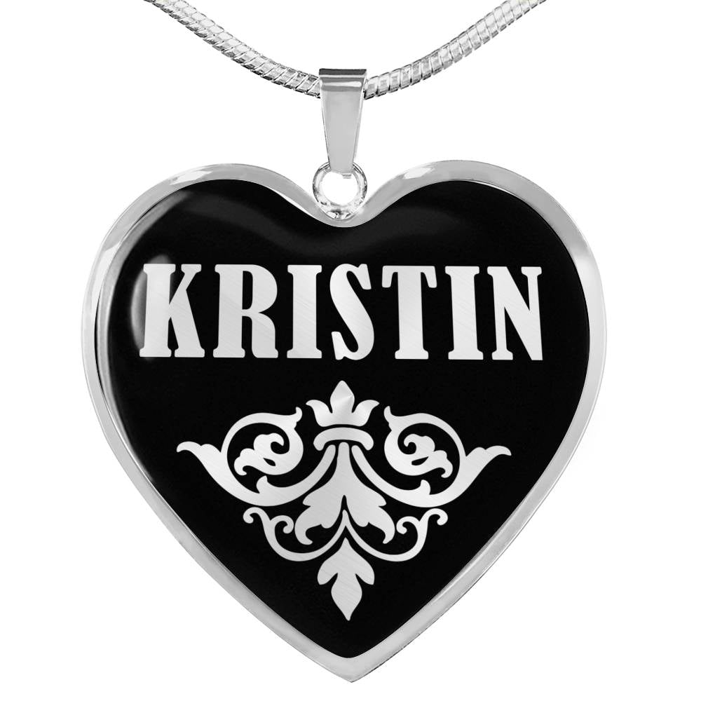 Kristin v01s - Heart Pendant Luxury Necklace