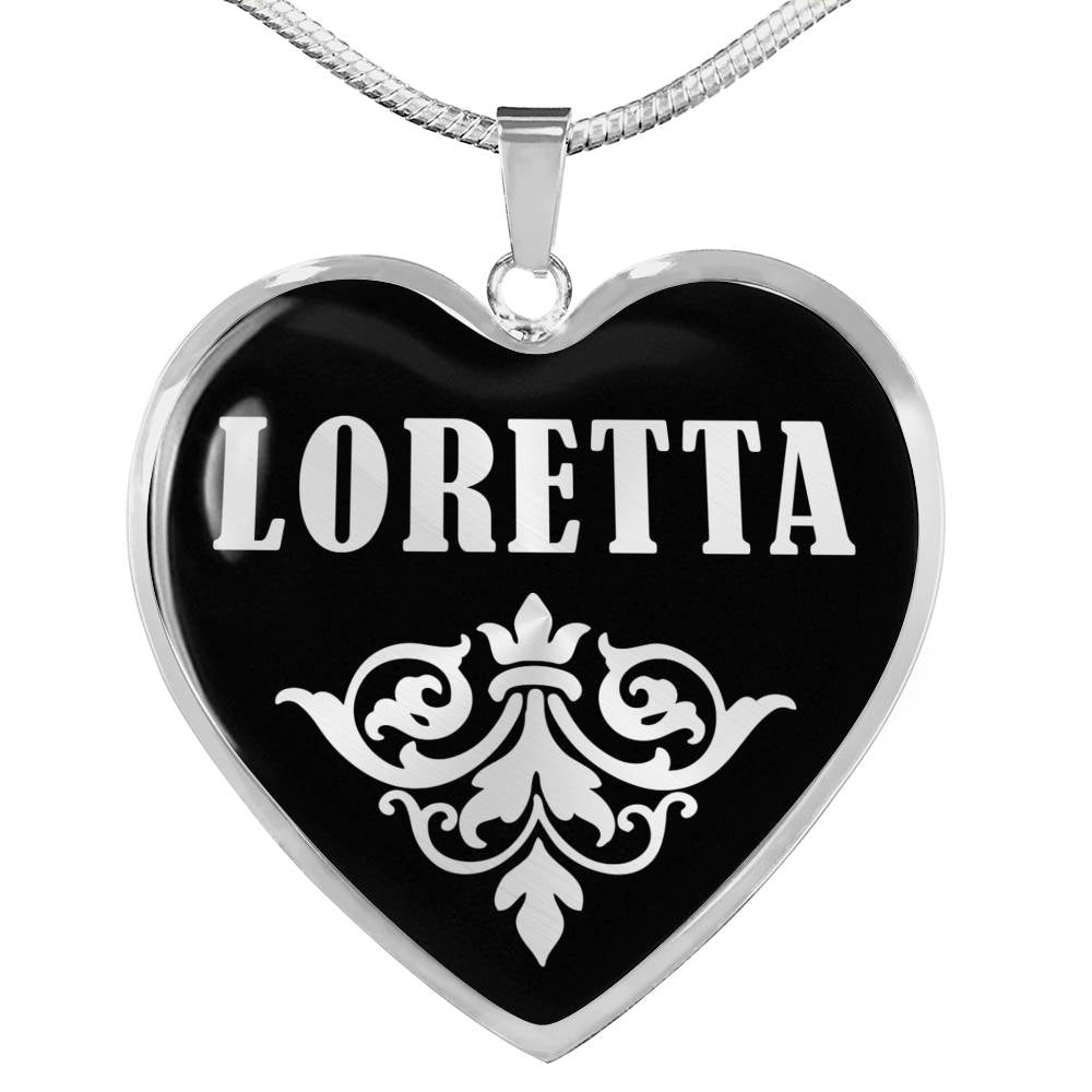 Loretta v01s - Heart Pendant Luxury Necklace