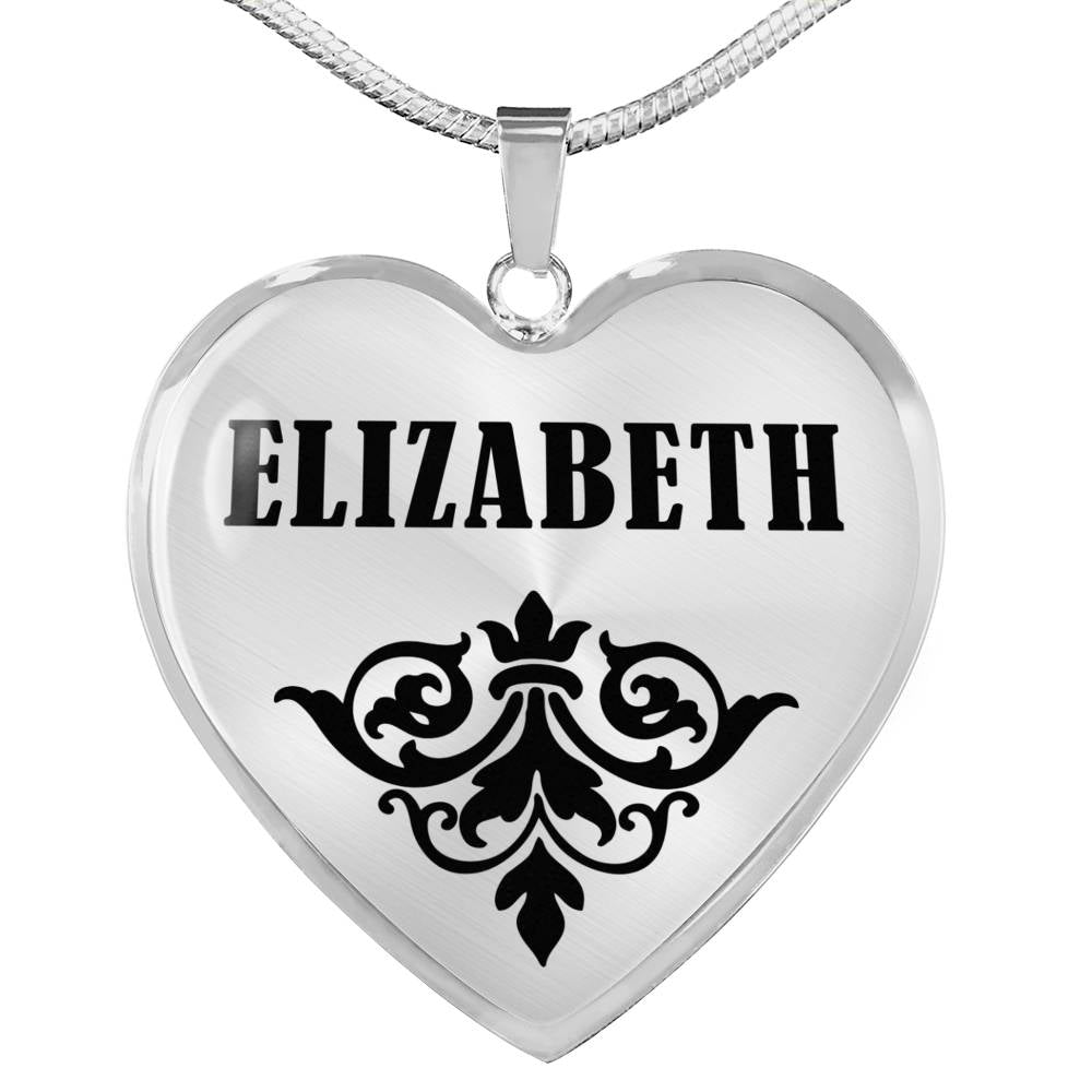 Elizabeth v01 - Heart Pendant Luxury Necklace