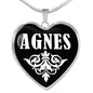 Agnes v02 - Heart Pendant Luxury Necklace