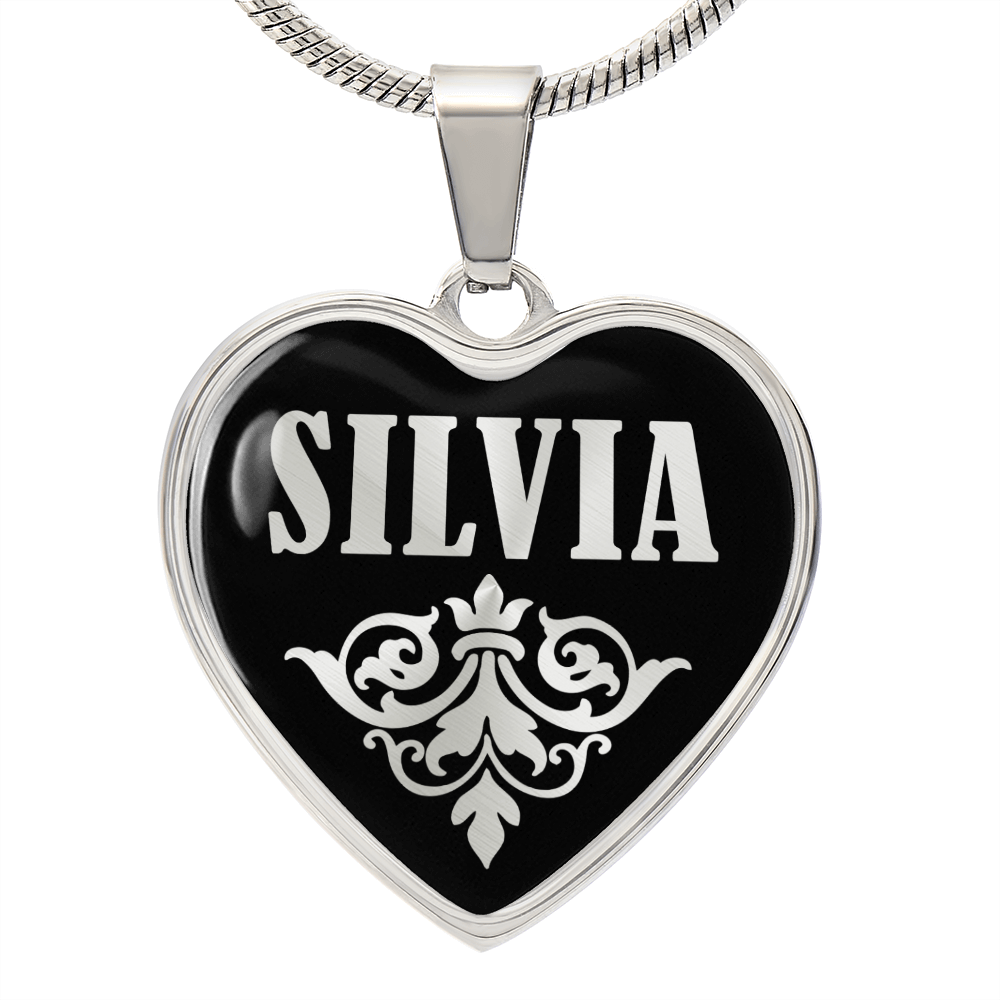 Silvia v02 - Heart Pendant Luxury Necklace