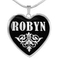 Robyn v01s - Heart Pendant Luxury Necklace