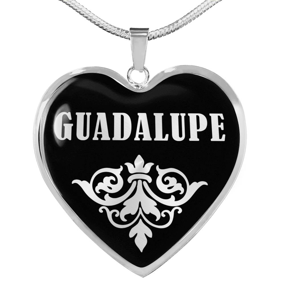 Guadalupe v01s - Heart Pendant Luxury Necklace