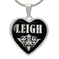 Leigh v02 - Heart Pendant Luxury Necklace