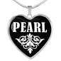 Pearl v02 - Heart Pendant Luxury Necklace