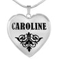 Caroline v01 - Heart Pendant Luxury Necklace