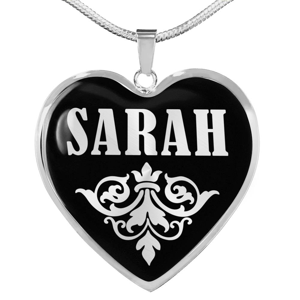Sarah v01s - Heart Pendant Luxury Necklace
