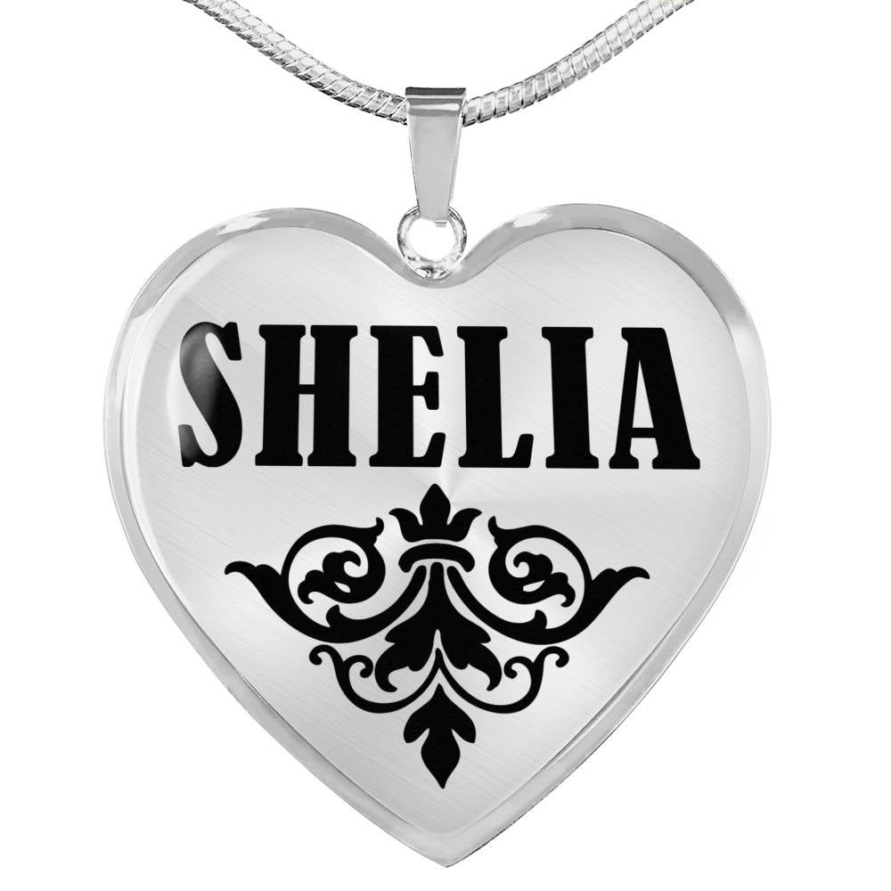 Shelia v01 - Heart Pendant Luxury Necklace