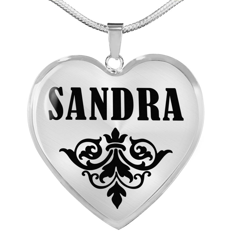 Sandra v01 - Heart Pendant Luxury Necklace