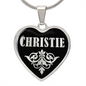 Christie v02 - Heart Pendant Luxury Necklace