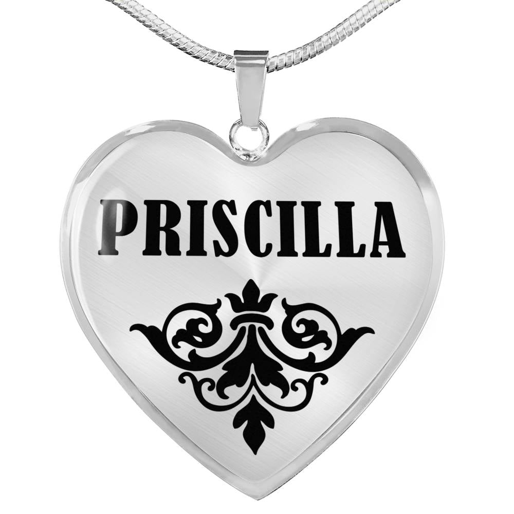 Priscilla v01 - Heart Pendant Luxury Necklace
