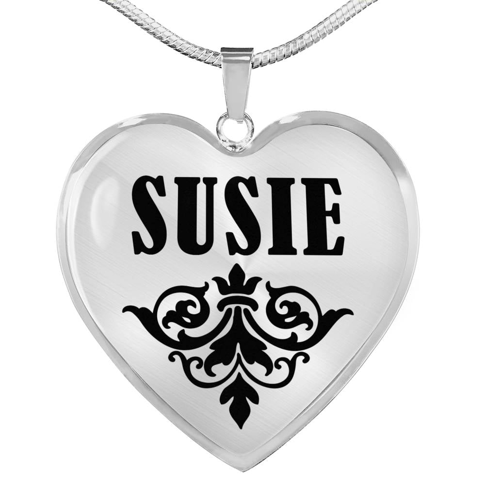 Susie v01 - Heart Pendant Luxury Necklace